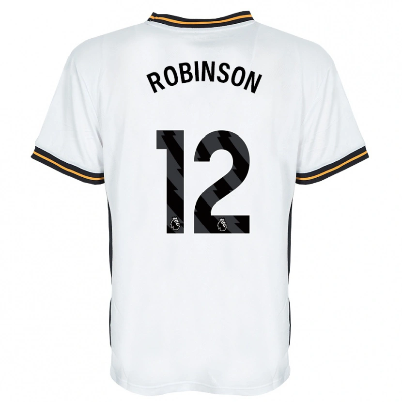 Danxen Barn Ben Robinson #12 Vit Orange Svart Bortatröja Matchtröjor 2026/27 Tröjor T-Tröja