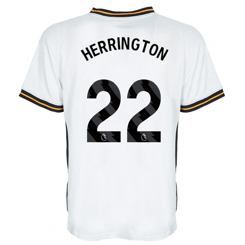 Danxen Barn Lucas Herrington #22 Vit Orange Svart Bortatröja Matchtröjor 2026/27 Tröjor T-Tröja