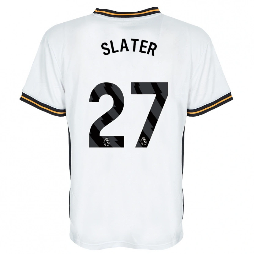 Danxen Barn Regan Slater #27 Vit Orange Svart Bortatröja Matchtröjor 2026/27 Tröjor T-Tröja