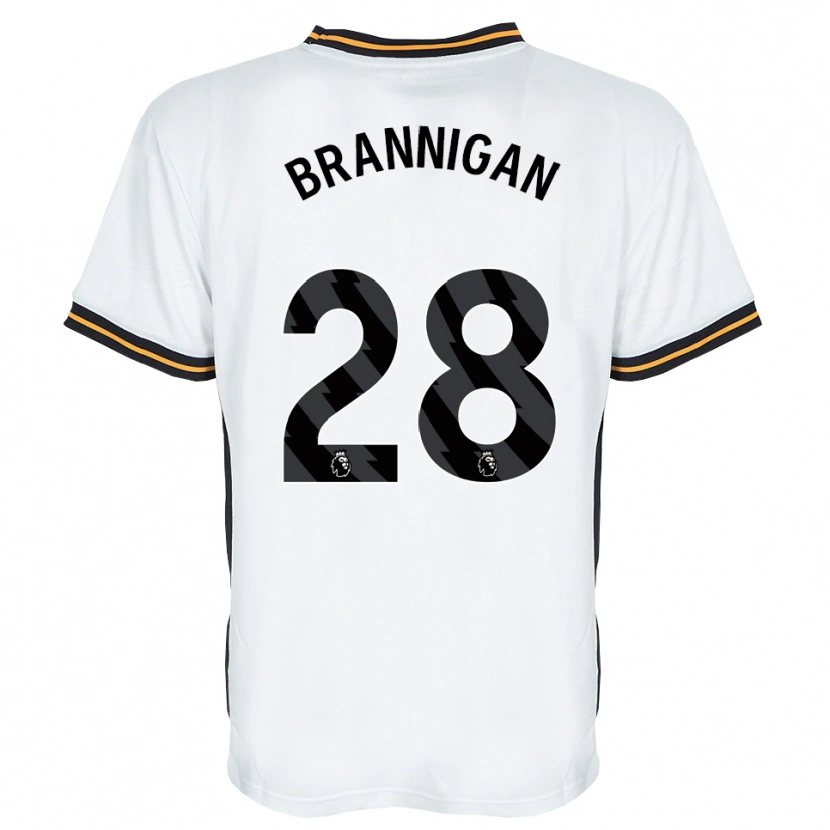 Danxen Barn Aoife Brannigan #28 Vit Orange Svart Bortatröja Matchtröjor 2026/27 Tröjor T-Tröja