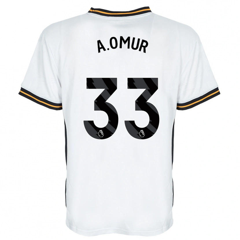 Danxen Barn Abdülkadir Ömür #33 Vit Orange Svart Bortatröja Matchtröjor 2026/27 Tröjor T-Tröja