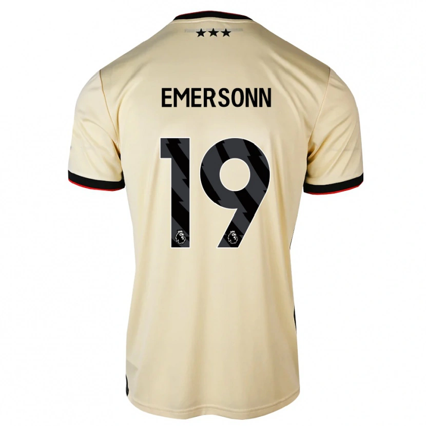 Danxen Barn Emersonn Correia Da Silva #19 Citronkaka Svart Röd Bortatröja Matchtröjor 2026/27 Tröjor T-Tröja