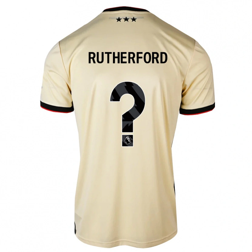 Danxen Barn Ella Rutherford #0 Citronkaka Svart Röd Bortatröja Matchtröjor 2026/27 Tröjor T-Tröja