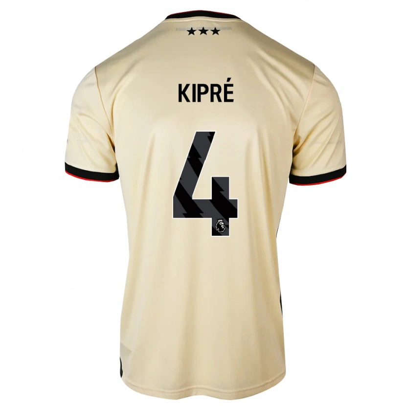 Danxen Barn Cédric Kipré #4 Citronkaka Svart Röd Bortatröja Matchtröjor 2026/27 Tröjor T-Tröja