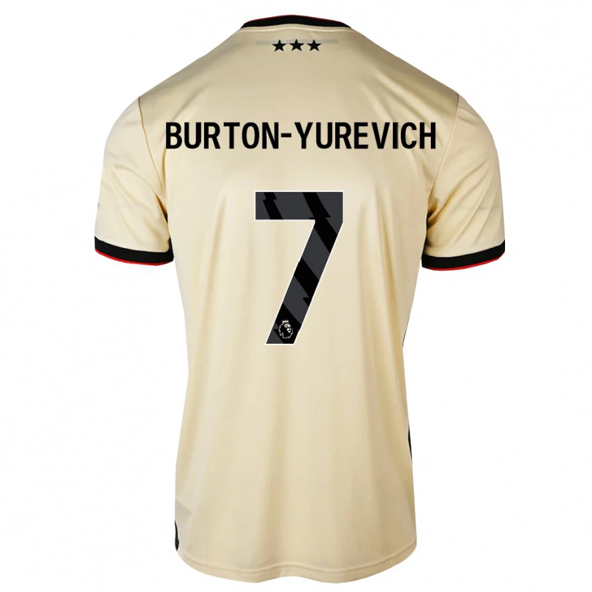 Danxen Barn Roman Burton-Yurevich #7 Citronkaka Svart Röd Bortatröja Matchtröjor 2026/27 Tröjor T-Tröja