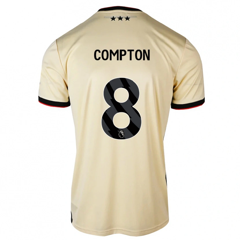 Danxen Barn Charlie Compton #8 Citronkaka Svart Röd Bortatröja Matchtröjor 2026/27 Tröjor T-Tröja