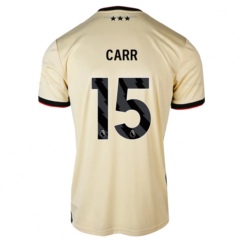 Danxen Barn Reuben Carr #15 Citronkaka Svart Röd Bortatröja Matchtröjor 2026/27 Tröjor T-Tröja