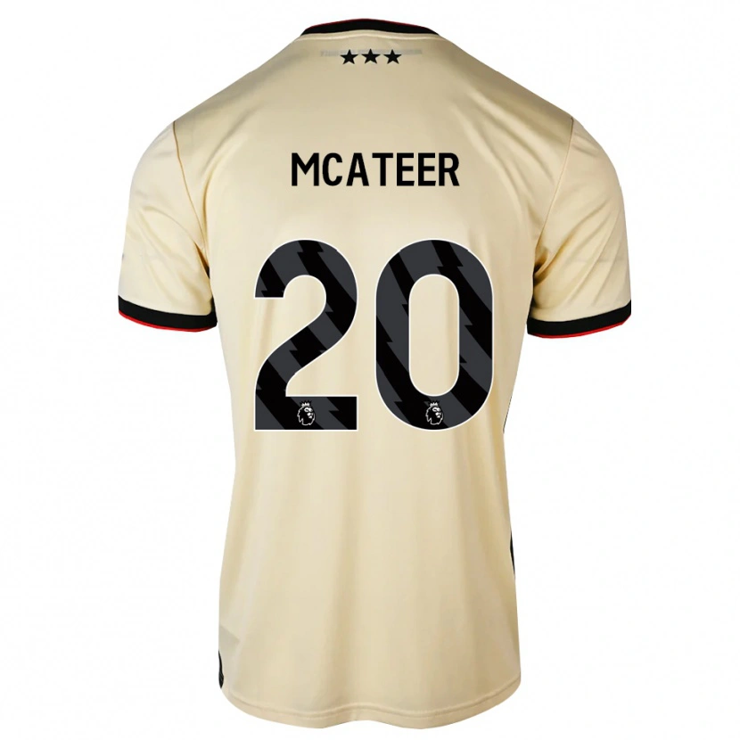 Danxen Barn Kasey Mcateer #20 Citronkaka Svart Röd Bortatröja Matchtröjor 2026/27 Tröjor T-Tröja