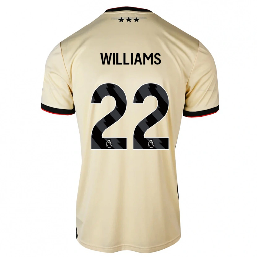 Danxen Barn Evie Williams #22 Citronkaka Svart Röd Bortatröja Matchtröjor 2026/27 Tröjor T-Tröja