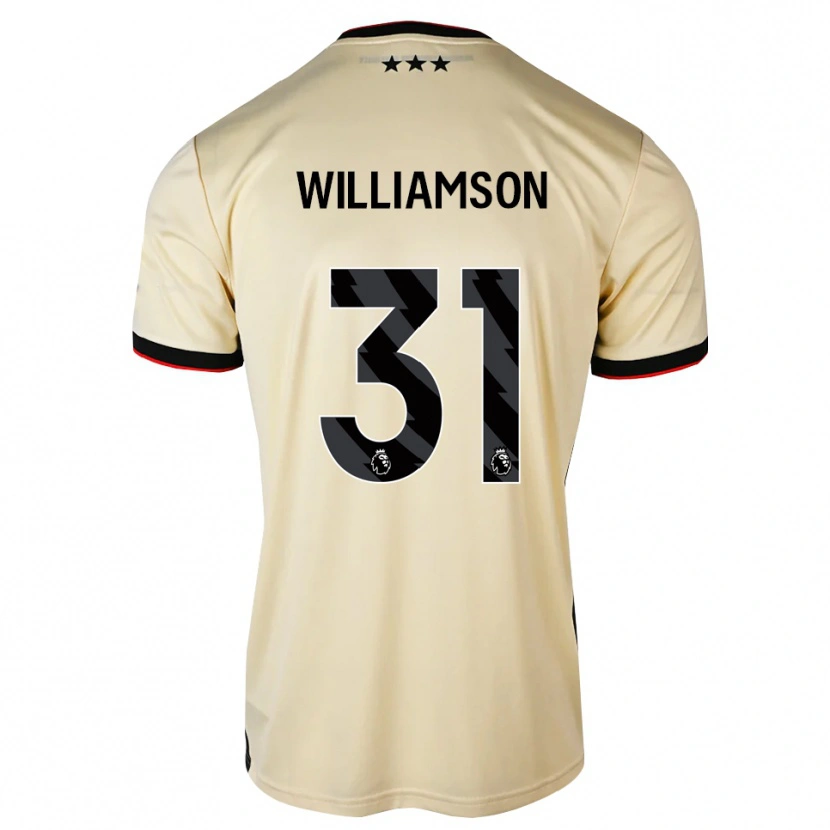 Danxen Barn Woody Williamson #31 Citronkaka Svart Röd Bortatröja Matchtröjor 2026/27 Tröjor T-Tröja