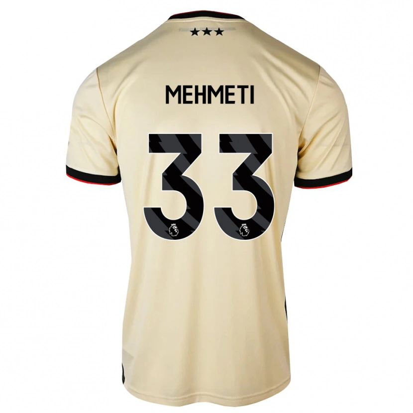 Danxen Barn Anis Mehmeti #33 Citronkaka Svart Röd Bortatröja Matchtröjor 2026/27 Tröjor T-Tröja