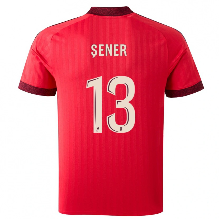 Danxen Barn Haktan Şener #13 Vinröd Röd Vit Bortatröja Matchtröjor 2026/27 Tröjor T-Tröja