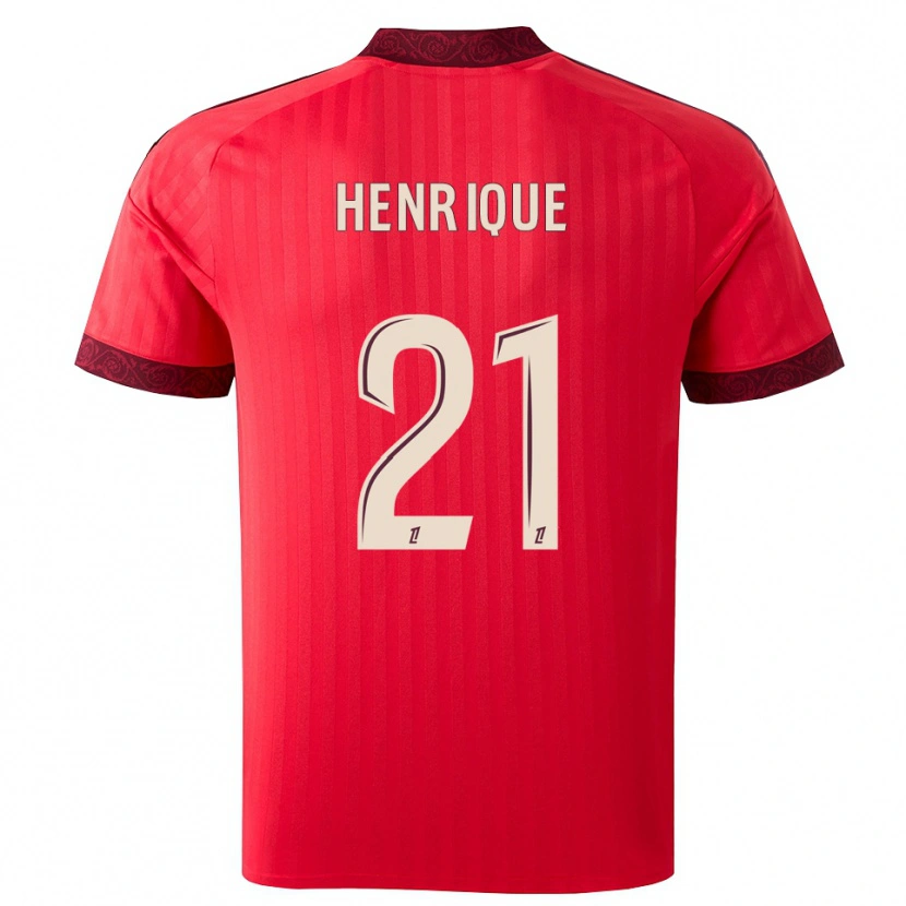 Danxen Barn Henrique #21 Vinröd Röd Vit Bortatröja Matchtröjor 2026/27 Tröjor T-Tröja