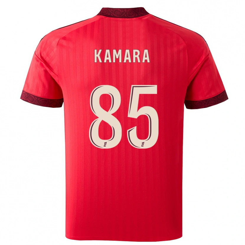 Danxen Barn Noham Kamara #85 Vinröd Röd Vit Bortatröja Matchtröjor 2026/27 Tröjor T-Tröja