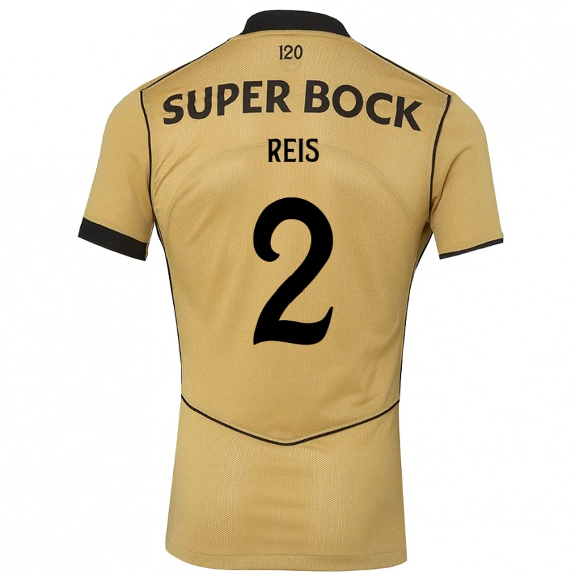 Danxen Barn Matheus Reis #2 Gyllene Svart Bortatröja Matchtröjor 2026/27 Tröjor T-Tröja