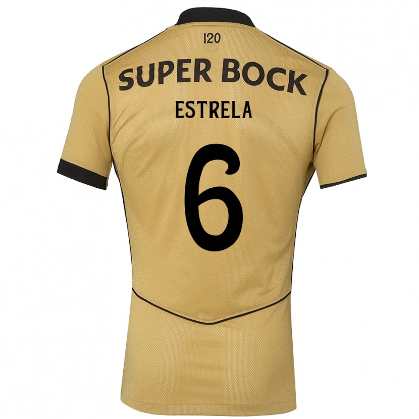 Danxen Barn Bento Estrela #6 Gyllene Svart Bortatröja Matchtröjor 2026/27 Tröjor T-Tröja