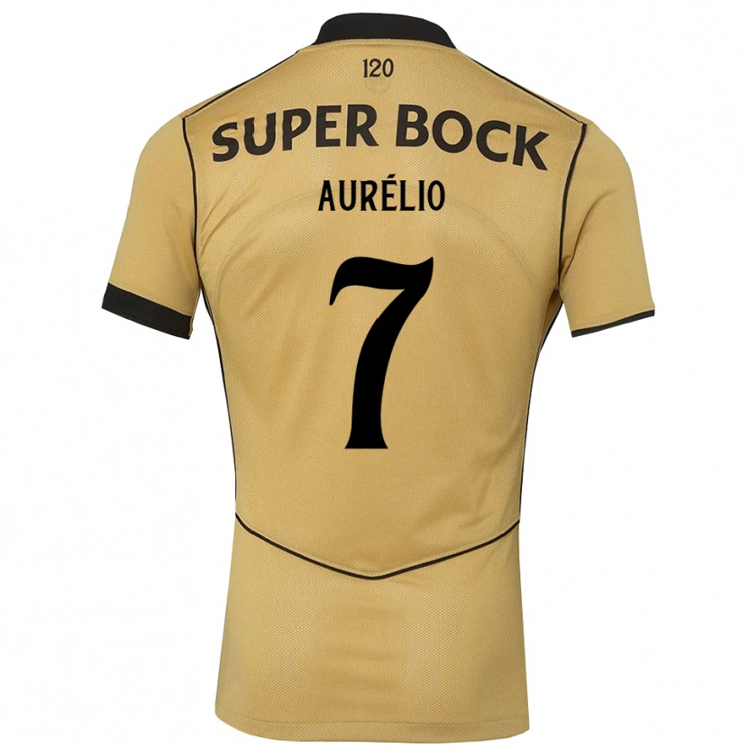 Danxen Barn Délcio Aurélio #7 Gyllene Svart Bortatröja Matchtröjor 2026/27 Tröjor T-Tröja