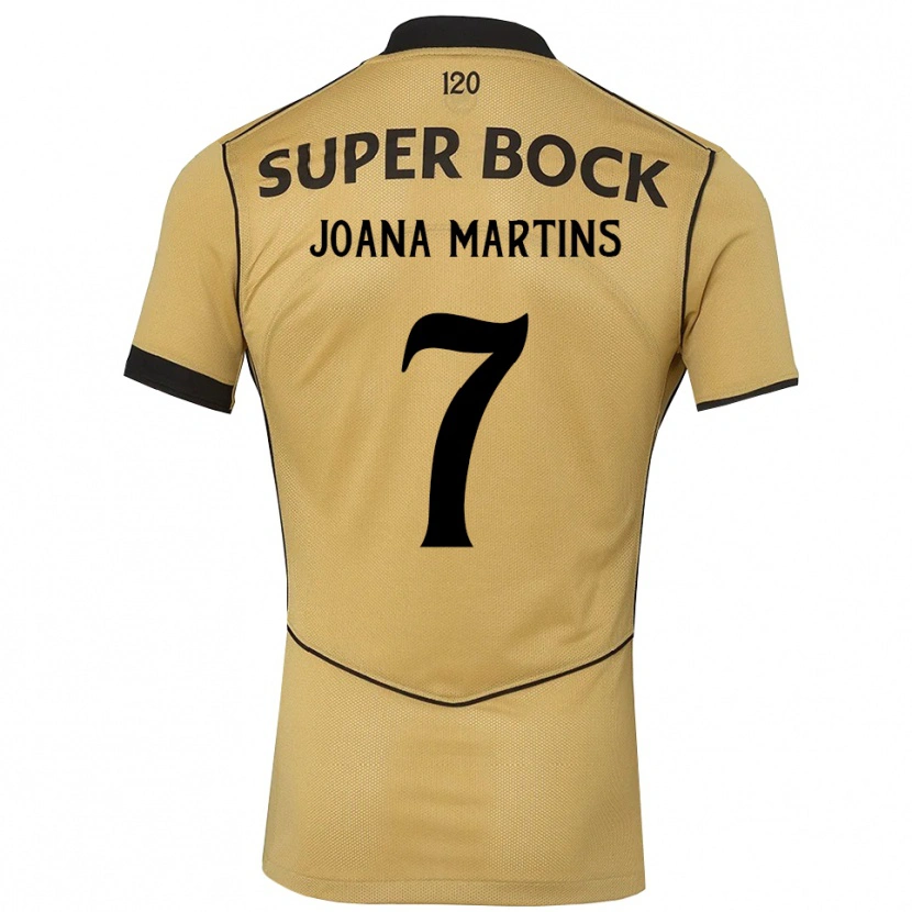 Danxen Barn Joana David Carromeu Martins #7 Gyllene Svart Bortatröja Matchtröjor 2026/27 Tröjor T-Tröja
