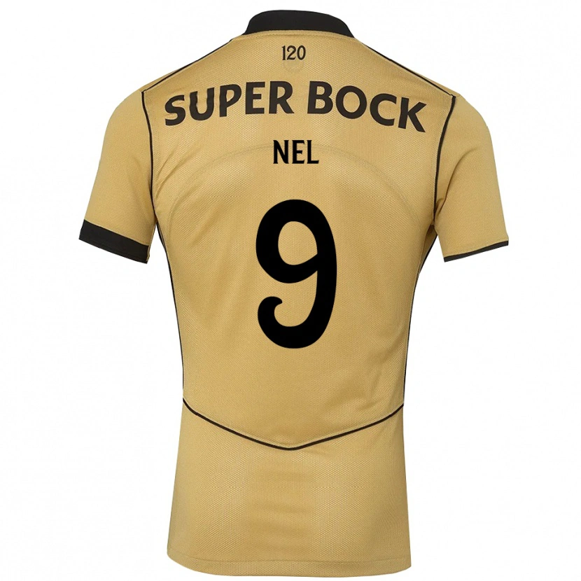 Danxen Barn Rafael Nel #9 Gyllene Svart Bortatröja Matchtröjor 2026/27 Tröjor T-Tröja