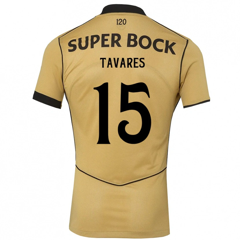 Danxen Barn Samuel Tavares #15 Gyllene Svart Bortatröja Matchtröjor 2026/27 Tröjor T-Tröja
