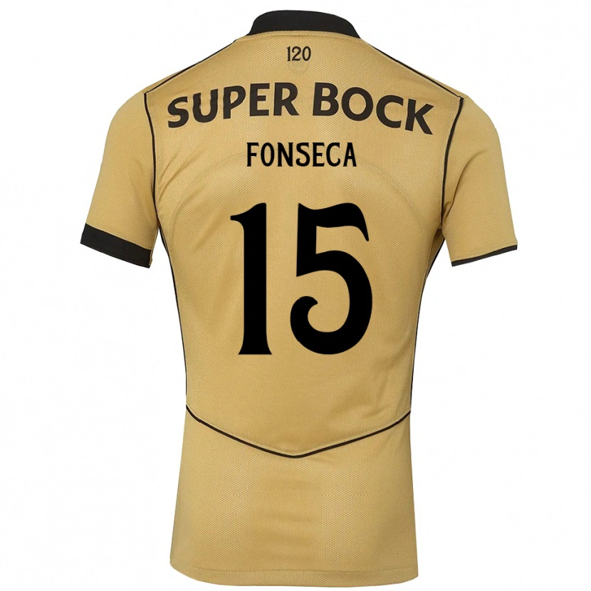 Danxen Barn Beatriz Fonseca #15 Gyllene Svart Bortatröja Matchtröjor 2026/27 Tröjor T-Tröja