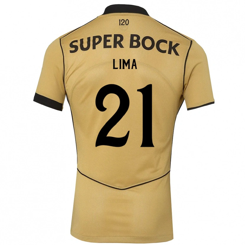 Danxen Barn Pedro Lima #21 Gyllene Svart Bortatröja Matchtröjor 2026/27 Tröjor T-Tröja