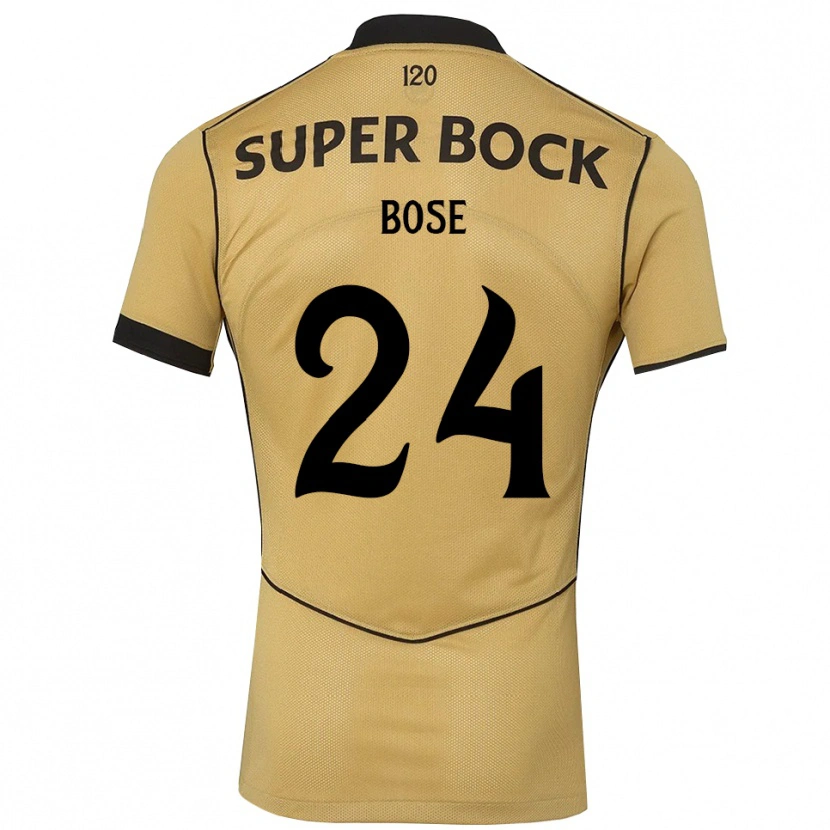 Danxen Barn Ria Bose #24 Gyllene Svart Bortatröja Matchtröjor 2026/27 Tröjor T-Tröja