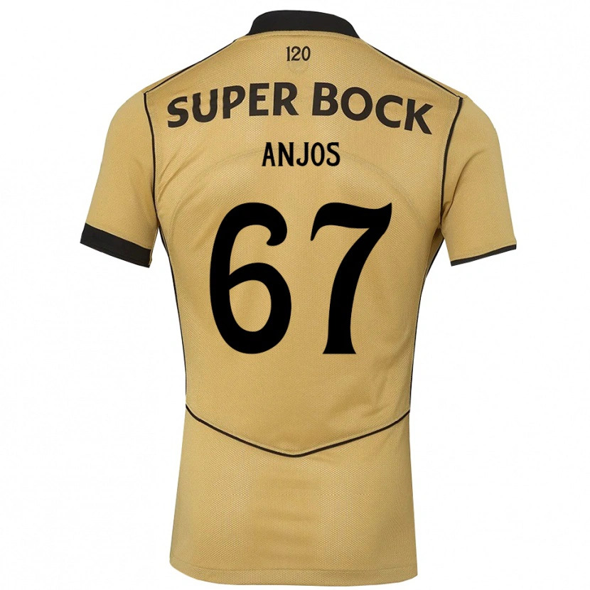 Danxen Barn Lucas Anjos #67 Gyllene Svart Bortatröja Matchtröjor 2026/27 Tröjor T-Tröja
