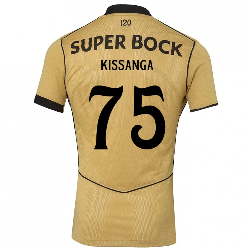 Danxen Barn Manuel Kissanga #75 Gyllene Svart Bortatröja Matchtröjor 2026/27 Tröjor T-Tröja