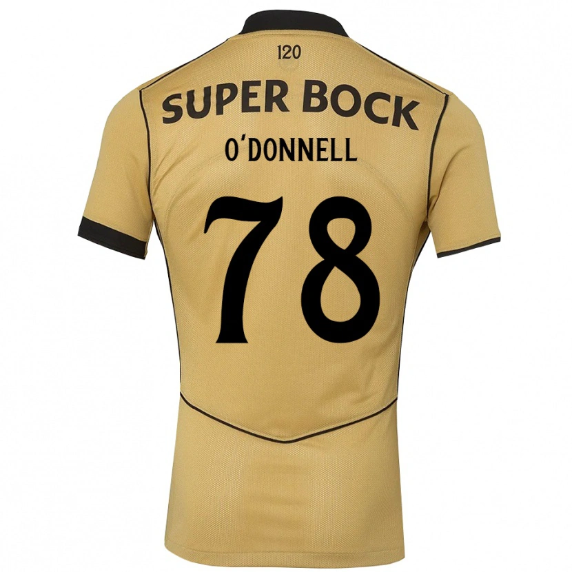 Danxen Barn Miri O'donnell #78 Gyllene Svart Bortatröja Matchtröjor 2026/27 Tröjor T-Tröja