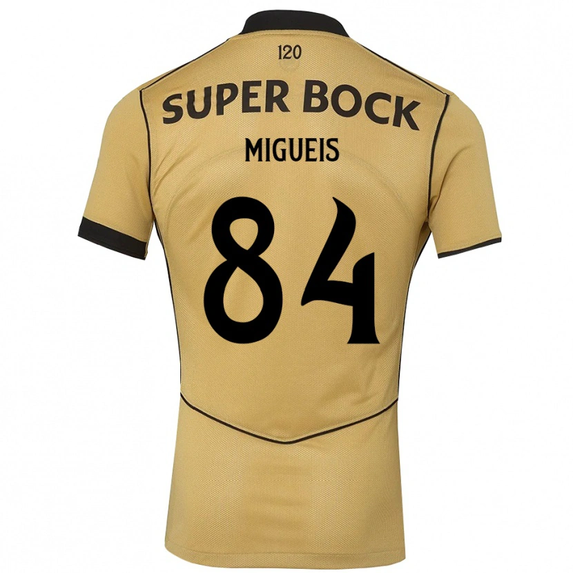 Danxen Barn Pedro Miguéis #84 Gyllene Svart Bortatröja Matchtröjor 2026/27 Tröjor T-Tröja