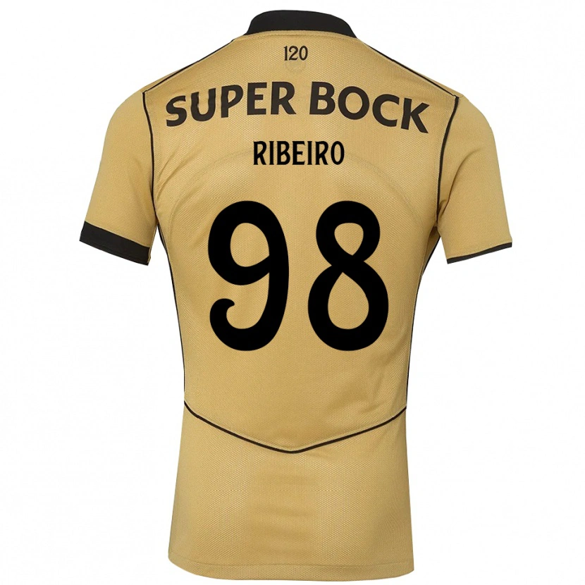 Danxen Barn Martim Ribeiro #98 Gyllene Svart Bortatröja Matchtröjor 2026/27 Tröjor T-Tröja