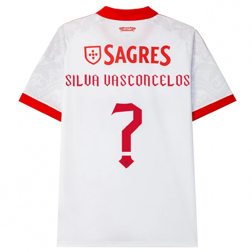 Danxen Barn Martim Silva Vasconcelos #0 Vit Röd Gul Bortatröja Matchtröjor 2026/27 Tröjor T-Tröja