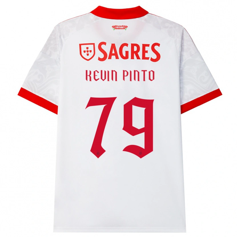 Danxen Barn Kevin Pinto #79 Vit Röd Gul Bortatröja Matchtröjor 2026/27 Tröjor T-Tröja