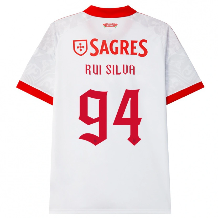 Danxen Barn Rui Silva #94 Vit Röd Gul Bortatröja Matchtröjor 2026/27 Tröjor T-Tröja