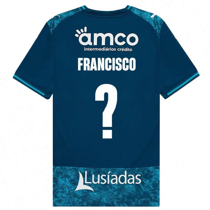 Danxen Barn Martim Francisco #0 Mörk Skiffergrå Mellanturkos Bortatröja Matchtröjor 2026/27 Tröjor T-Tröja
