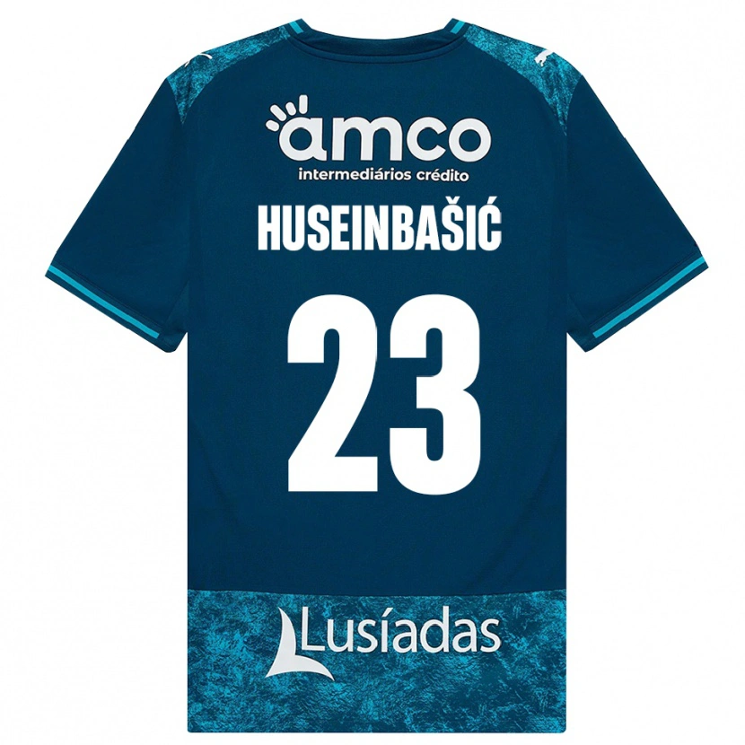 Danxen Barn Denis Huseinbasic #23 Mörk Skiffergrå Mellanturkos Bortatröja Matchtröjor 2026/27 Tröjor T-Tröja