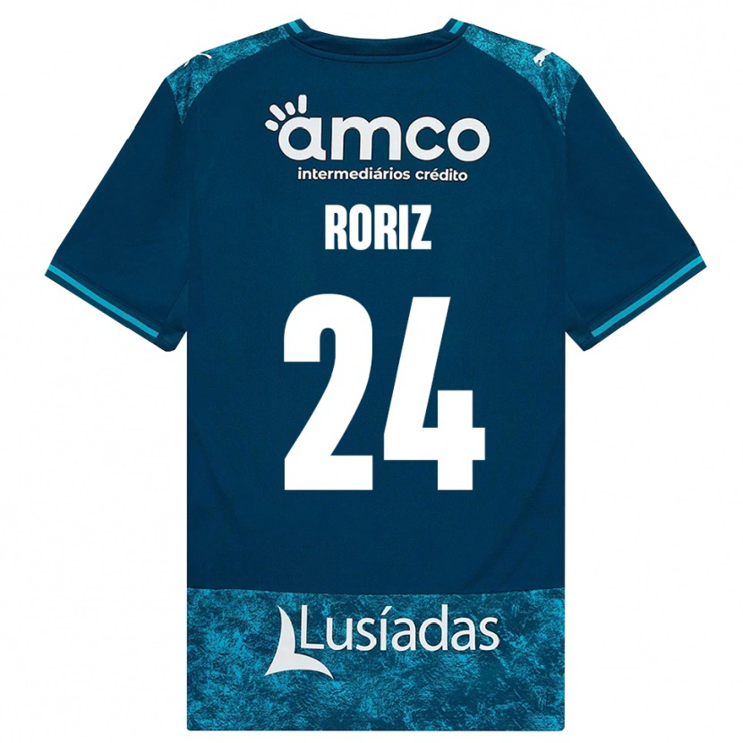 Danxen Barn Martim Roriz #24 Mörk Skiffergrå Mellanturkos Bortatröja Matchtröjor 2026/27 Tröjor T-Tröja