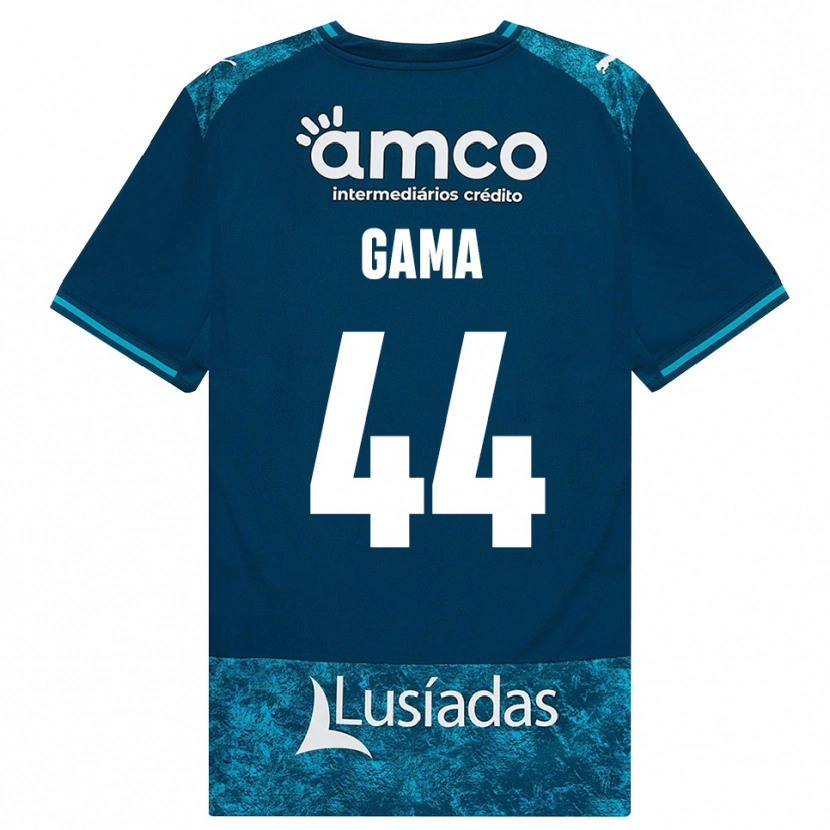 Danxen Barn Dinis Gama #44 Mörk Skiffergrå Mellanturkos Bortatröja Matchtröjor 2026/27 Tröjor T-Tröja