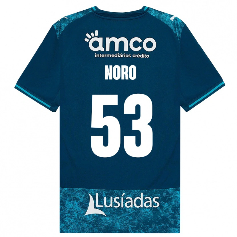 Danxen Barn Jonatás Noro #53 Mörk Skiffergrå Mellanturkos Bortatröja Matchtröjor 2026/27 Tröjor T-Tröja