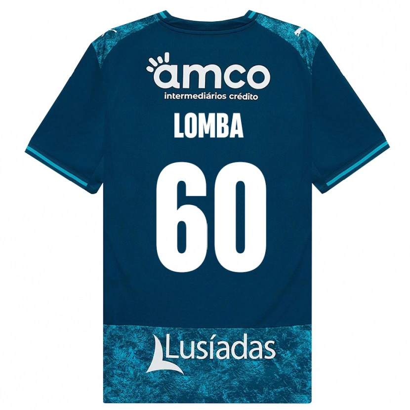 Danxen Barn João Lomba #60 Mörk Skiffergrå Mellanturkos Bortatröja Matchtröjor 2026/27 Tröjor T-Tröja