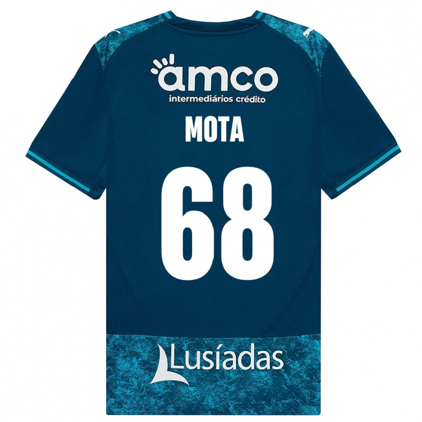 Danxen Barn Edgar Mota #68 Mörk Skiffergrå Mellanturkos Bortatröja Matchtröjor 2026/27 Tröjor T-Tröja
