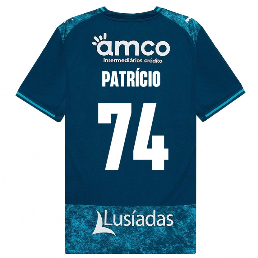Danxen Barn Nuno Patrício #74 Mörk Skiffergrå Mellanturkos Bortatröja Matchtröjor 2026/27 Tröjor T-Tröja