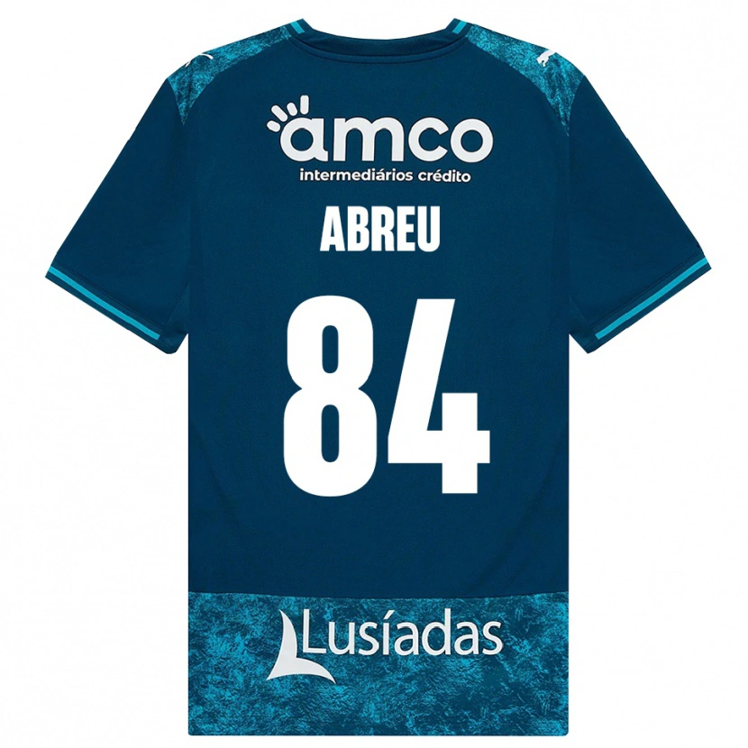 Danxen Barn Rodrigo Abreu #84 Mörk Skiffergrå Mellanturkos Bortatröja Matchtröjor 2026/27 Tröjor T-Tröja