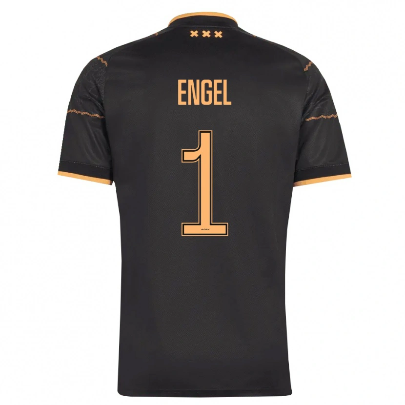 Danxen Barn Mark Engel #1 Svart Orange Bortatröja Matchtröjor 2026/27 Tröjor T-Tröja