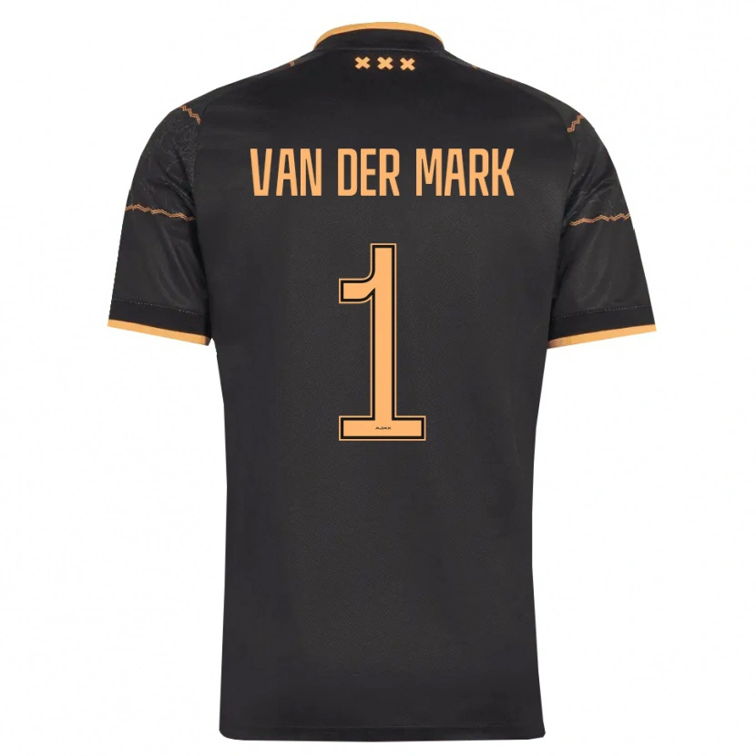 Danxen Barn Jesper Van Der Mark #1 Svart Orange Bortatröja Matchtröjor 2026/27 Tröjor T-Tröja