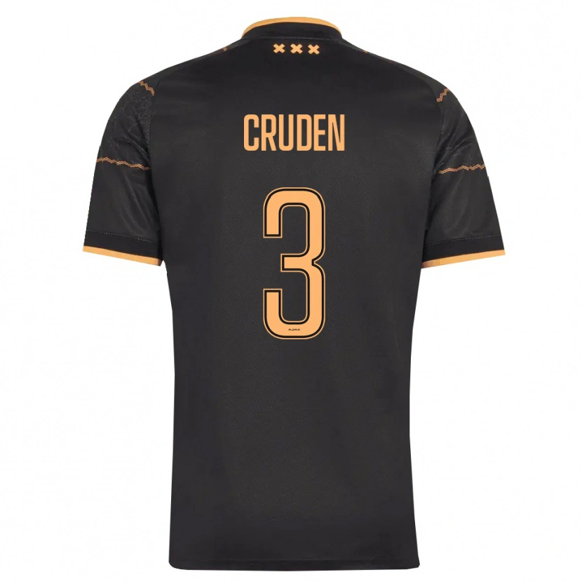 Danxen Barn Joeri Cruden #3 Svart Orange Bortatröja Matchtröjor 2026/27 Tröjor T-Tröja