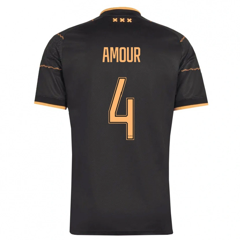Danxen Barn Jahyendrow Amour #4 Svart Orange Bortatröja Matchtröjor 2026/27 Tröjor T-Tröja