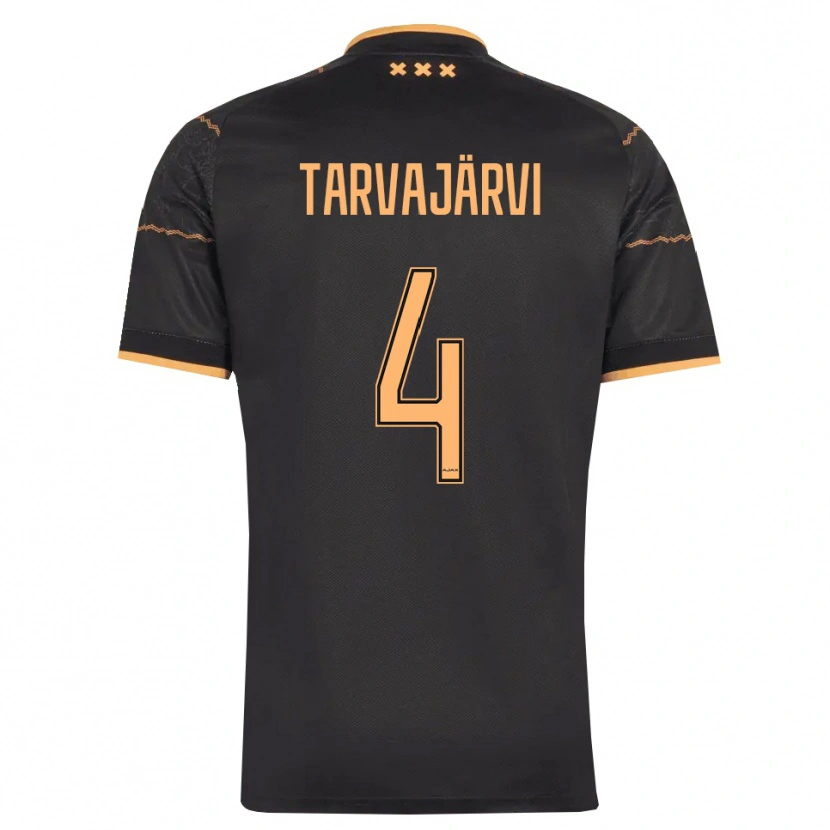 Danxen Barn Niilo Tarvajärvi #4 Svart Orange Bortatröja Matchtröjor 2026/27 Tröjor T-Tröja