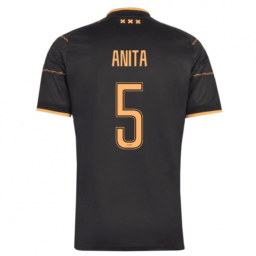Danxen Barn Vurnon Anita #5 Svart Orange Bortatröja Matchtröjor 2026/27 Tröjor T-Tröja